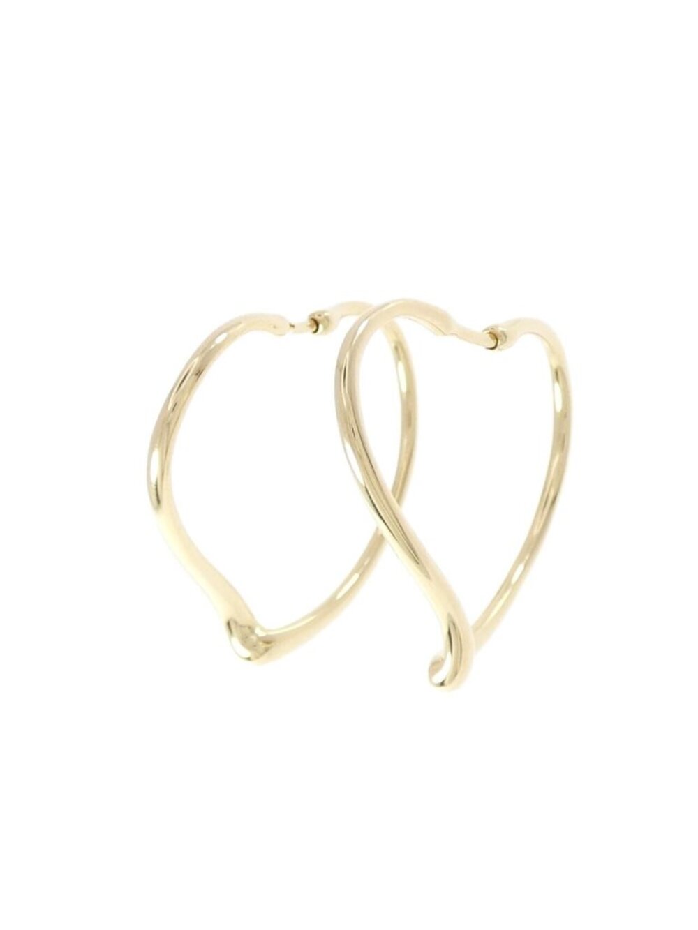 Tiffany & Co Open Heart Hoop Earrings